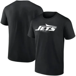 New York Jets T-Shirts | Men^Men's Black Team Lockup T-Shirt