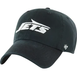 New York Jets Adjustable^Men's '47 Black Clean Up Tonal Adjustable Hat
