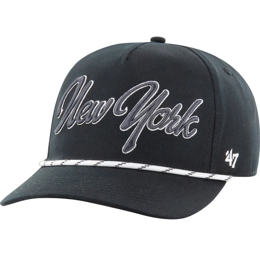 New York Jets Adjustable^Men's '47 Black Overhand Speckle Hitch Adjustable Hat