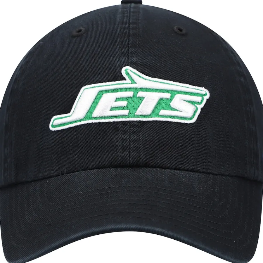 New York Jets Adjustable^Men's '47 Black Clean Up Legacy Adjustable Hat