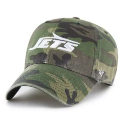 New York Jets Hats | Men^Men's '47 Camo Woodland Clean Up Adjustable Hat