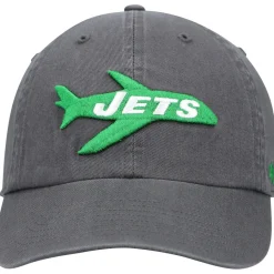 New York Jets Adjustable^Men's '47 Charcoal Clean Up Legacy Adjustable Hat