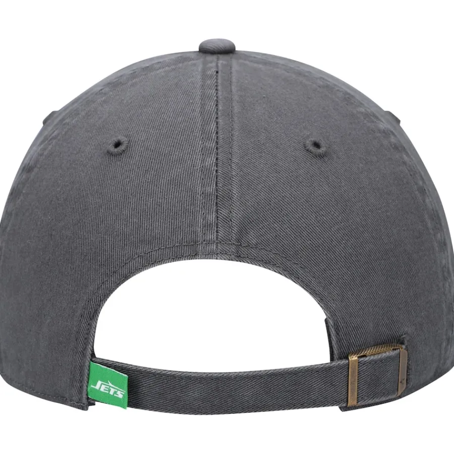 New York Jets Adjustable^Men's '47 Charcoal Clean Up Legacy Adjustable Hat