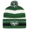 New York Jets Knit^Men's '47 Green Powerline Cuffed Knit Hat With Pom