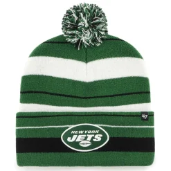 New York Jets Knit^Men's '47 Green Powerline Cuffed Knit Hat With Pom