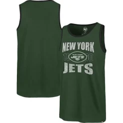 New York Jets Tank Tops^Men's '47 Green Upload Franklin Tank Top