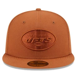 New York Jets Fitted^Men's New Era Brown Color Pack 59FIFTY Fitted Hat