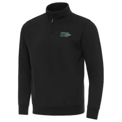 New York Jets Jackets | Sweatshirts & Fleece^Men's Antigua Black Victory Quarter-Zip Sweatshirt