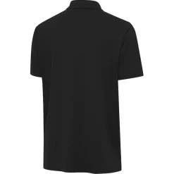 New York Jets Polos^Men's Antigua Black Reprocess Polo