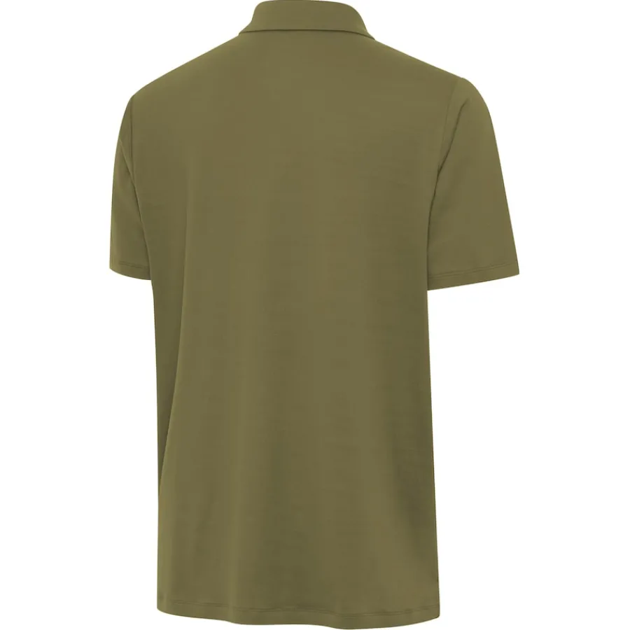 New York Jets Polos^Men's Antigua Olive Reprocess Polo