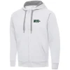 New York Jets Jackets^Men's Antigua White Victory Full-Zip Hoodie