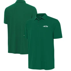 New York Jets Polos^Men's Antigua Green Era Polo