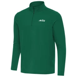 New York Jets Jackets | Sweatshirts & Fleece^Men's Antigua Green Intent Quarter-Zip Pullover Top