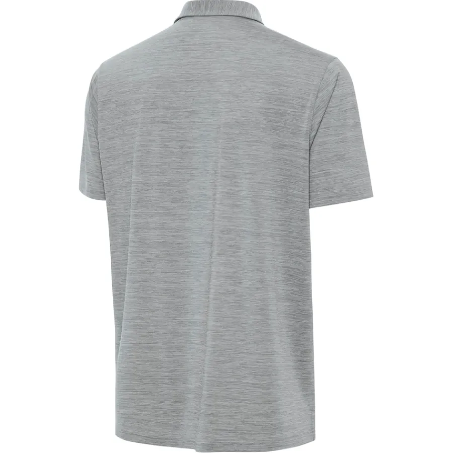 New York Jets Polos^Men's Antigua Heather Gray Layout Polo
