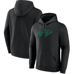 New York Jets Sweatshirts & Fleece | Men^Men's Black Secondary Logo Pullover Hoodie