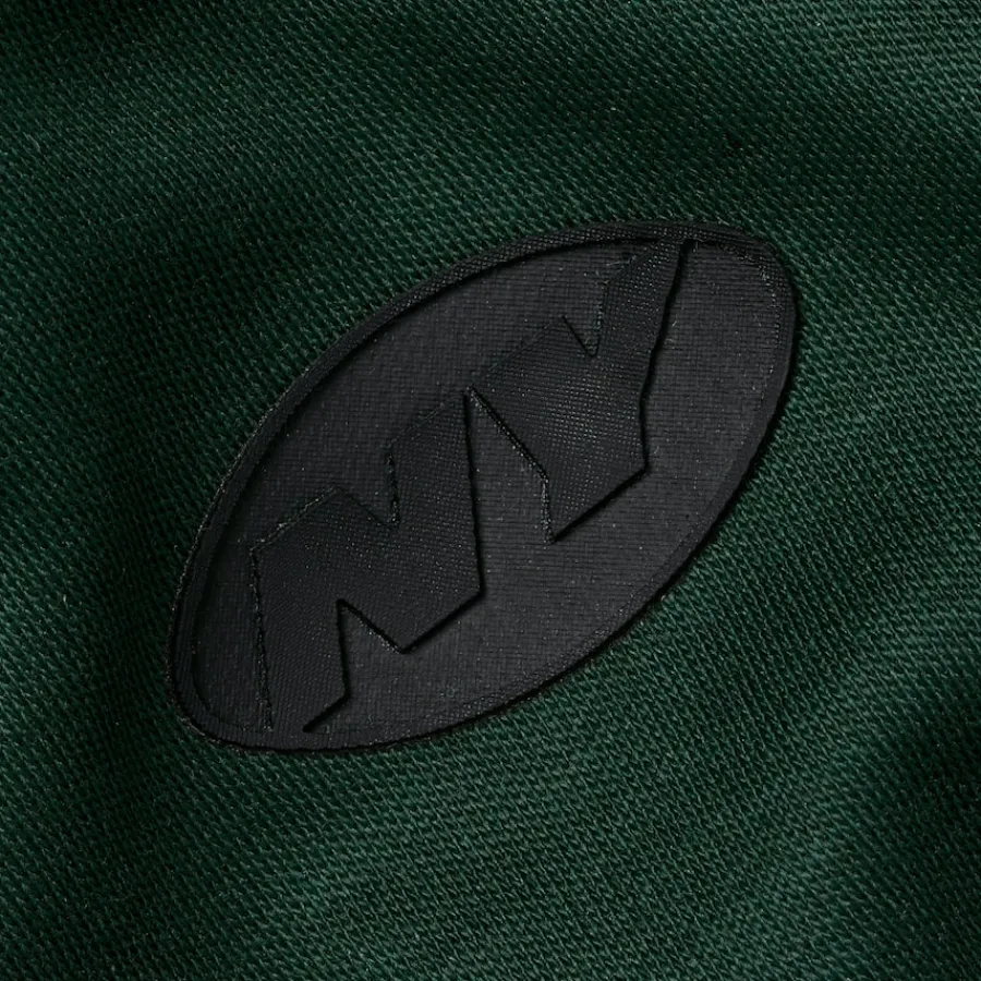 New York Jets Polos^Men's Charles Tyrwhitt Green Quarter-Zip Polo