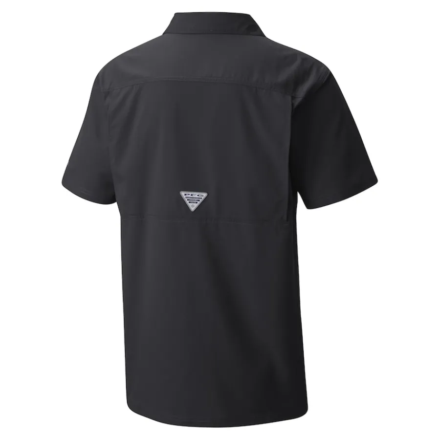 New York Jets Sweaters & Dress Shirts^Men's Columbia Black Slack Tide Omni-Wick Button-Up Camp Shirt