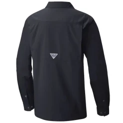 New York Jets Sweaters & Dress Shirts^Men's Columbia Black Slack Tide Omni-Wick Button-Up Long Sleeve Shirt