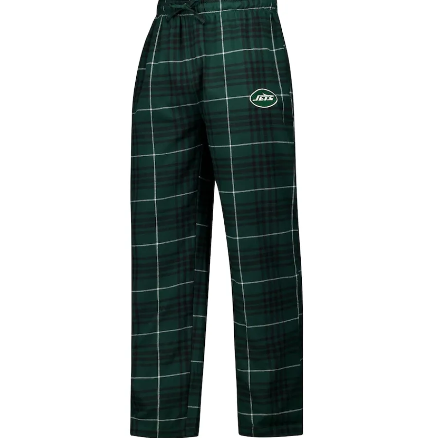 New York Jets Underwear & Sleepwear^Men's Concepts Sport Green/Black Vector T-Shirt & Flannel Pants Sleep Set