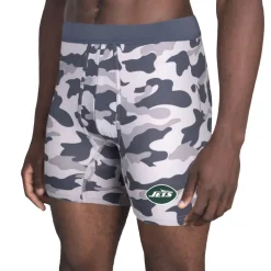 New York Jets Underwear & Sleepwear^Men's Concepts Sport Charcoal Invincible Boxer Briefs