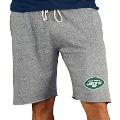 New York Jets Underwear & Sleepwear^Men's Concepts Sport Gray Team Mainstream Terry Shorts