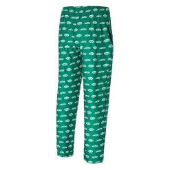 New York Jets Underwear & Sleepwear^Men's Concepts Sport Green Record Allover Print Knit Pants