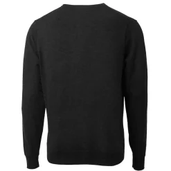 New York Jets Sweaters & Dress Shirts | Sweaters^Men's Cutter & Buck Black Throwback Logo Lakemont Tri-Blend Big & Tall V-Neck Pullover Sweater