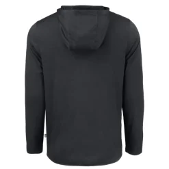 New York Jets Sweaters & Dress Shirts^Men's Cutter & Buck Black Monochromatic Logo Coastline Epic Comfort Eco Recycled Long Sleeve Hoodie T-Shirt
