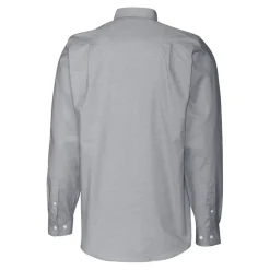 New York Jets Sweaters & Dress Shirts^Men's Cutter & Buck Charcoal Throwback Logo Long Sleeve Stretch Oxford Button-Down Shirt