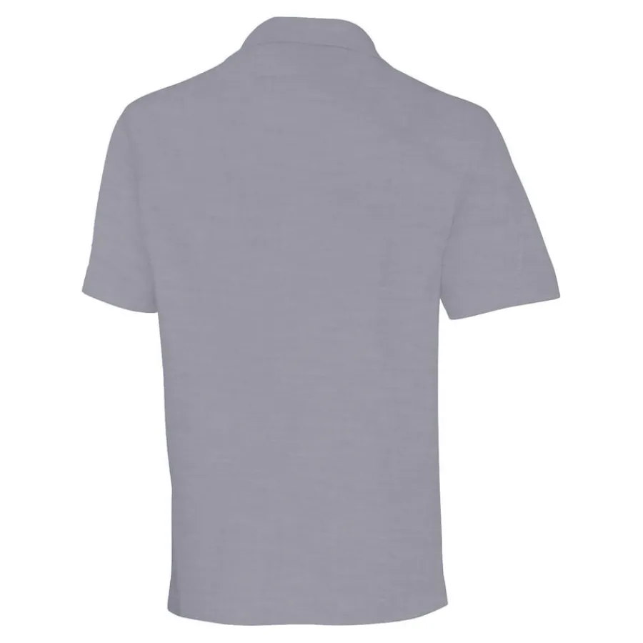 New York Jets Sweaters & Dress Shirts^Men's Cutter & Buck Charcoal Throwback Logo Big & Tall Stretch Oxford Button-Down Short Sleeve Shirt