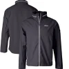 New York Jets Accessories | Rainwear^Men's Cutter & Buck Graphite Throwback Logo Vapor Water Repellent Stretch Full-Zip Rain Jacket