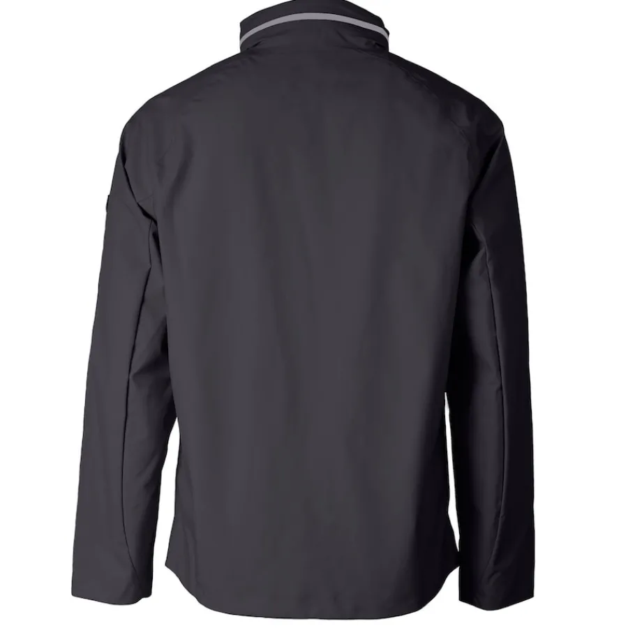 New York Jets Accessories | Rainwear^Men's Cutter & Buck Graphite Throwback Logo Vapor Water Repellent Stretch Full-Zip Rain Jacket