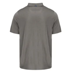 New York Jets Polos^Men's Cutter & Buck Gray Monochromatic Logo Coastline Epic Comfort Eco Recycled Polo