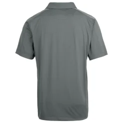 New York Jets Polos^Men's Cutter & Buck Gray Primary Logo Prospect Eco Textured Stretch Recycled Polo