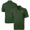 New York Jets Polos | Big & Tall^Men's Cutter & Buck Green Primary Logo Big & Tall DryTec Virtue Eco Pique Recycled Polo