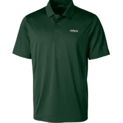 New York Jets Polos^Men's Cutter & Buck Green Throwback Logo Prospect Textured Stretch Polo