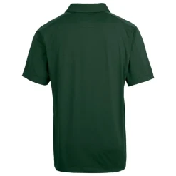 New York Jets Polos^Men's Cutter & Buck Green Throwback Logo Prospect Textured Stretch Polo