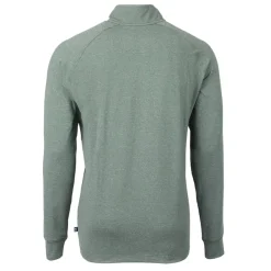 New York Jets Jackets | Sweatshirts & Fleece^Men's Cutter & Buck Heather Green Primary Logo Adapt Eco Knit Quarter-Zip Top