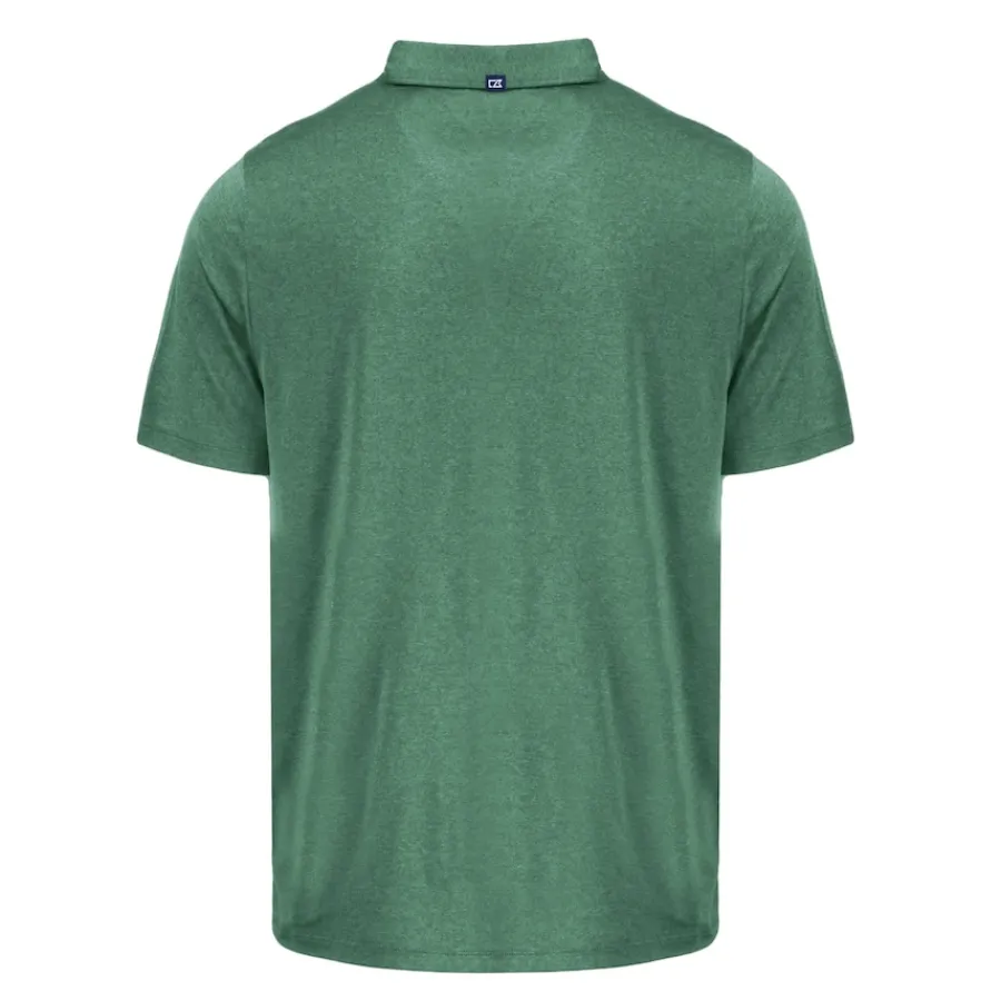 New York Jets Polos^Men's Cutter & Buck Hunter Green Primary Logo Coastline Epic Comfort Eco Recycled Polo