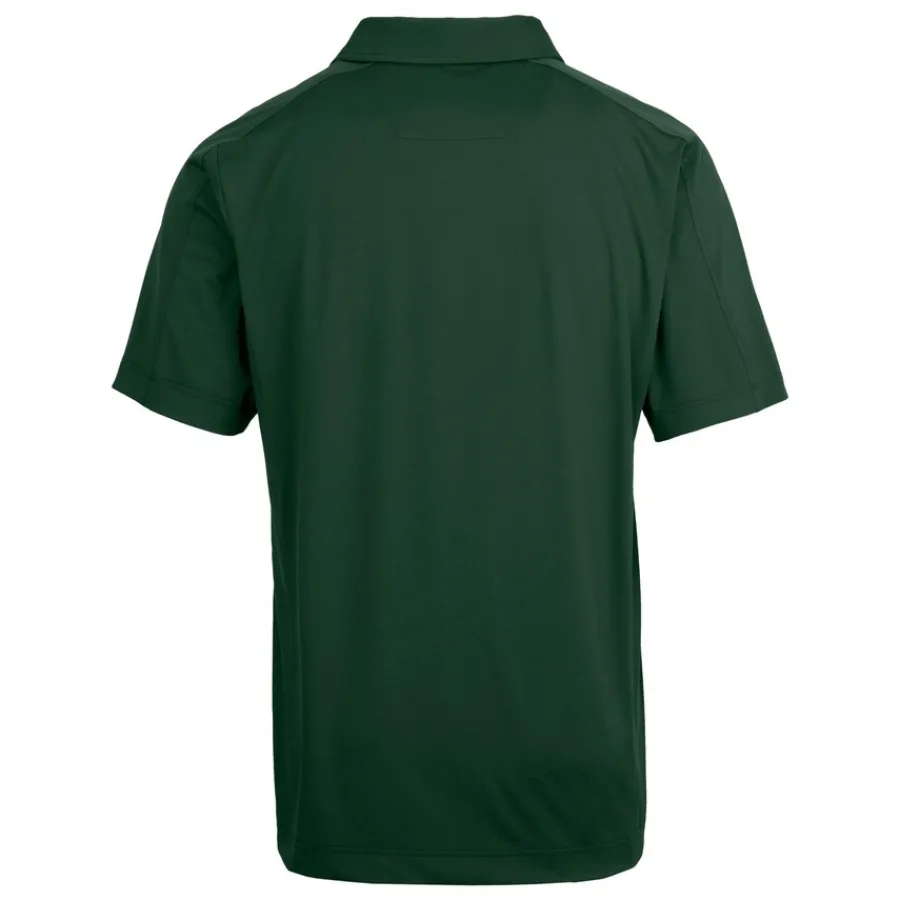 New York Jets Polos | Big & Tall^Men's Cutter & Buck Hunter Green Helmet Big & Tall Prospect Eco Textured Stretch Recycled Polo