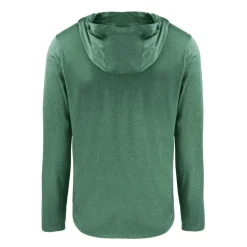 New York Jets Sweaters & Dress Shirts^Men's Cutter & Buck Hunter Green Primary Logo Coastline Epic Comfort Eco Recycled Long Sleeve Hoodie T-Shirt