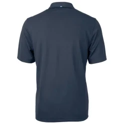 New York Jets Big & Tall^Men's Cutter & Buck Navy Americana Big & Tall DryTec Virtue Eco Pique Recycled Polo