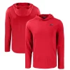 New York Jets Sweaters & Dress Shirts^Men's Cutter & Buck Red Americana Coastline Epic Comfort Eco Recycled Long Sleeve Hoodie T-Shirt
