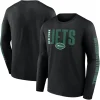 New York Jets Big & Tall^Men's Fanatics Black Big & Tall Vision Long Sleeve T-Shirt