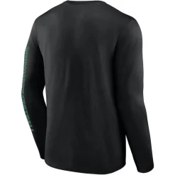 New York Jets Big & Tall^Men's Fanatics Black Big & Tall Vision Long Sleeve T-Shirt