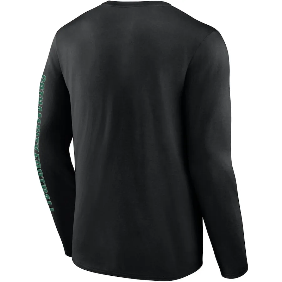 New York Jets Big & Tall^Men's Fanatics Black Big & Tall Vision Long Sleeve T-Shirt