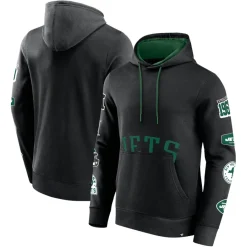 New York Jets Sweatshirts & Fleece | Men^Men's Fanatics Black Wild Winner Pullover Hoodie