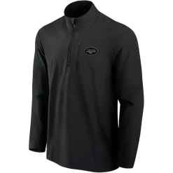 New York Jets Jackets | Sweatshirts & Fleece^Men's Fanatics Black Front Office Woven Quarter-Zip Jacket