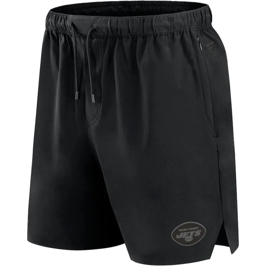 New York Jets Shorts & Pants^Men's Fanatics Black Front Office Woven Shorts