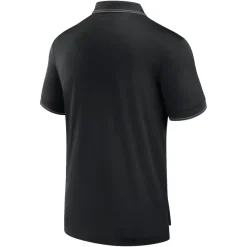 New York Jets Polos^Men's Fanatics Black Pique Polo Shirt